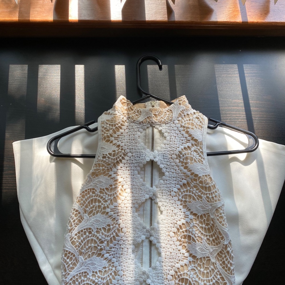 Windsor Formal White Romper